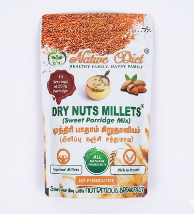 NATIVE DIET DRY NUTS & MILLETS PORRIDGE MIX