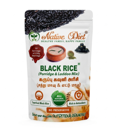 NATIVE DIET BLACK RICE PORRIDGE MIX